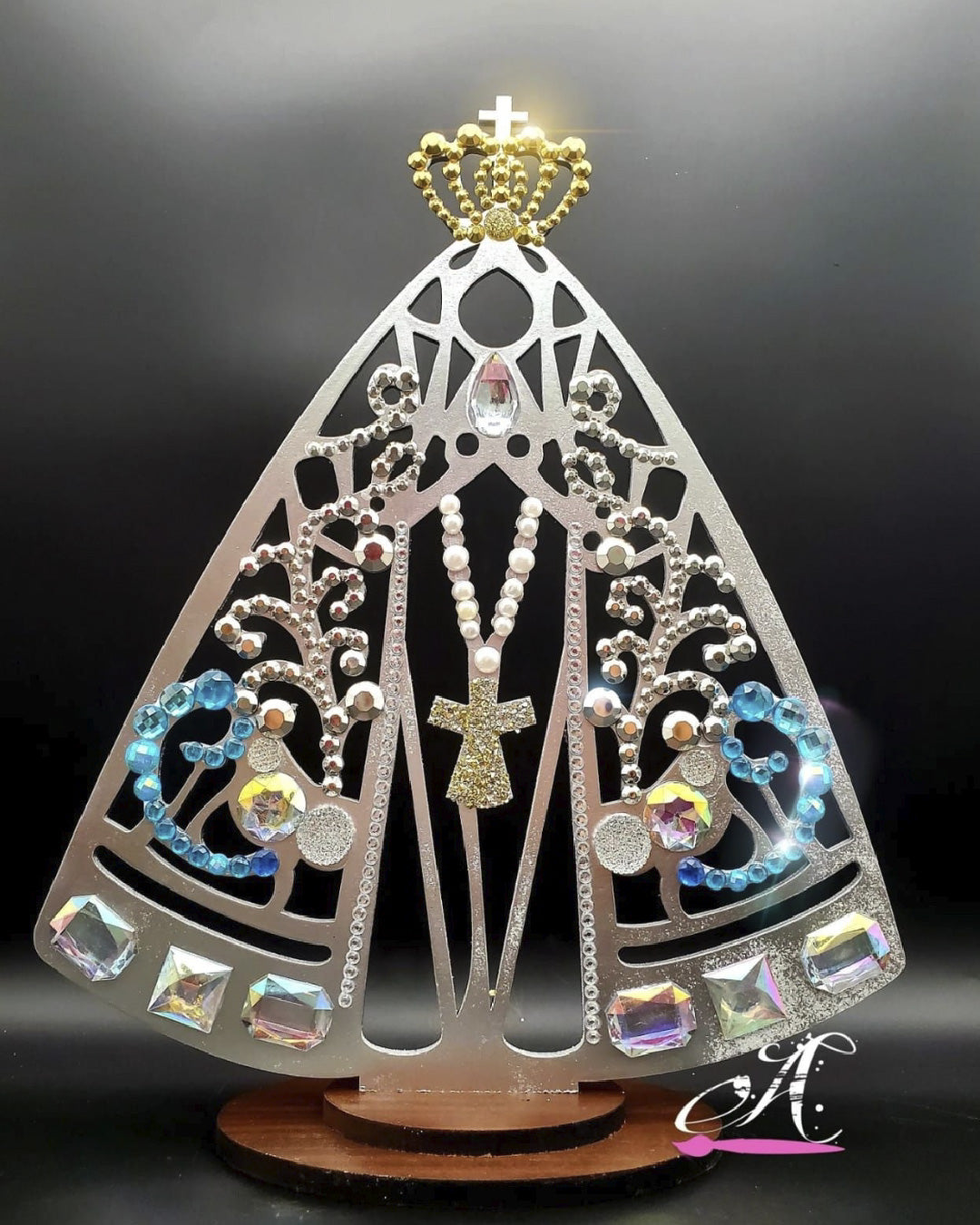 Virgen del Valle con cristales